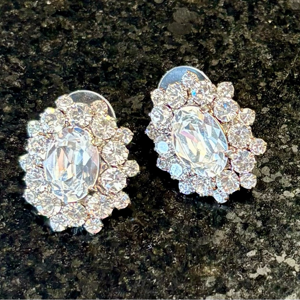 Crystal bracelet and earrings
